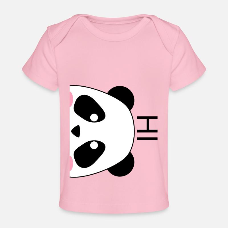 Panda - T-shirt Premium bébé bio - rose clair
