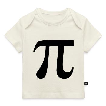 Pi cercle nombre math - T-shirt Premium bébé bio - rose clair - Devant