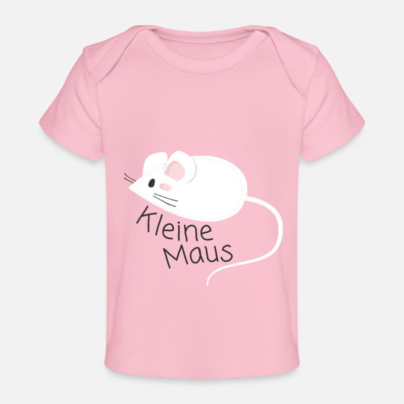Topo piccolo - T-shirt Premium neonato bio - rosa chiaro