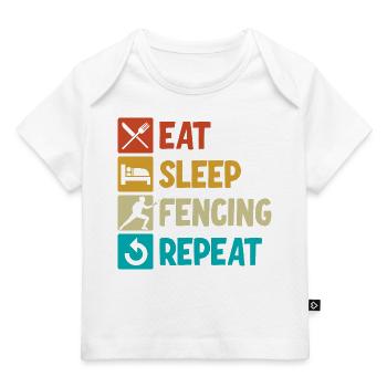 Fechten - Baby Premium Organic T-Shirt - Hellrosa - Vorne