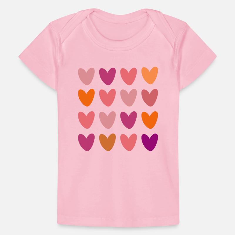 Petits coeurs T-shirt Premium bébé bio
