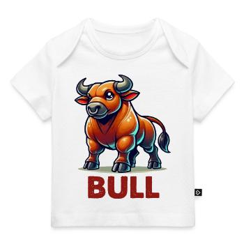 stier comic - Baby Premium Organic T-Shirt - Hellrosa - Vorne