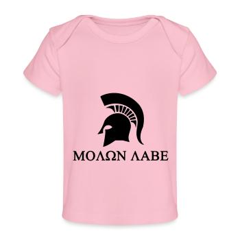 molon labe - Baby Premium Organic T-shirt - light pink - Front