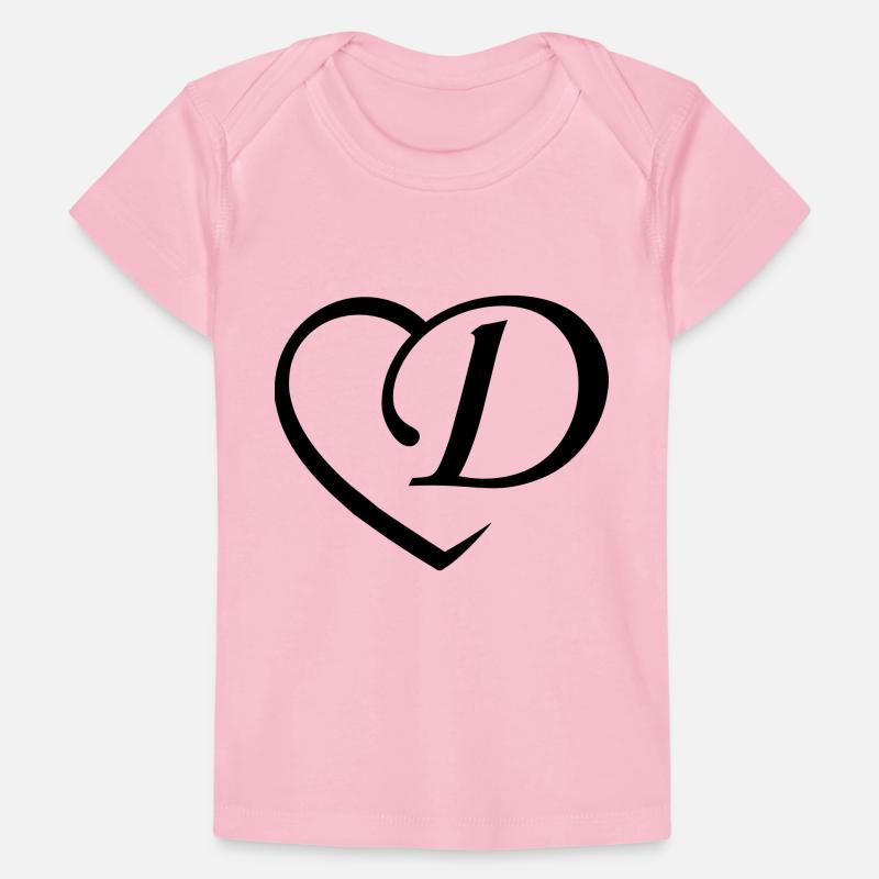 Liebe Buchstabe D Baby Premium Organic T-Shirt