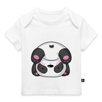 Sporty cartoon panda - Baby Premium Organic T-shirt - light pink - Front