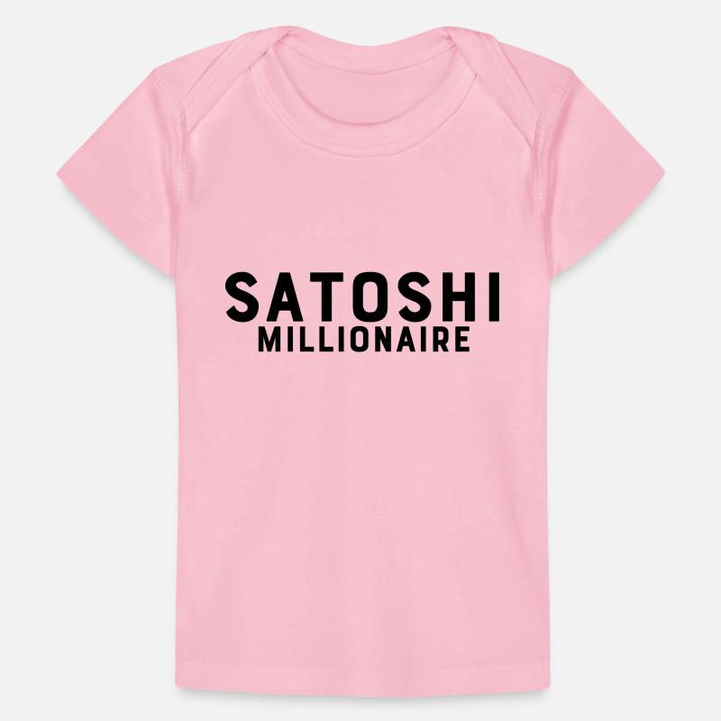 Milionario Satoshi T-shirt Premium neonato bio