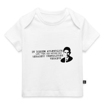 Franz Kafka cite le pont du jugement - T-shirt Premium bébé bio - rose clair - Devant