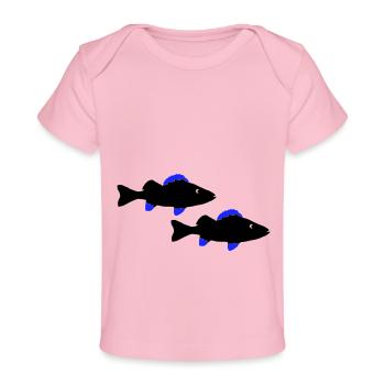 Poisson perche - T-shirt Premium bébé bio - rose clair - Devant