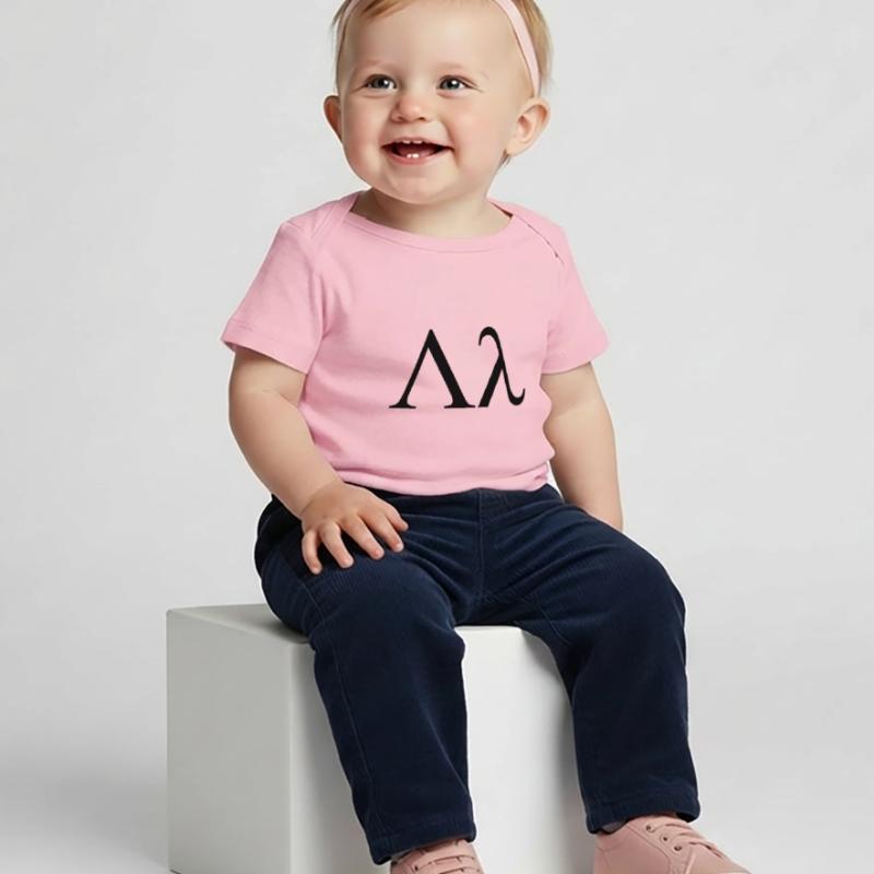 lambda lettera greca utilizzata da case di T-shirt Premium neonato bio