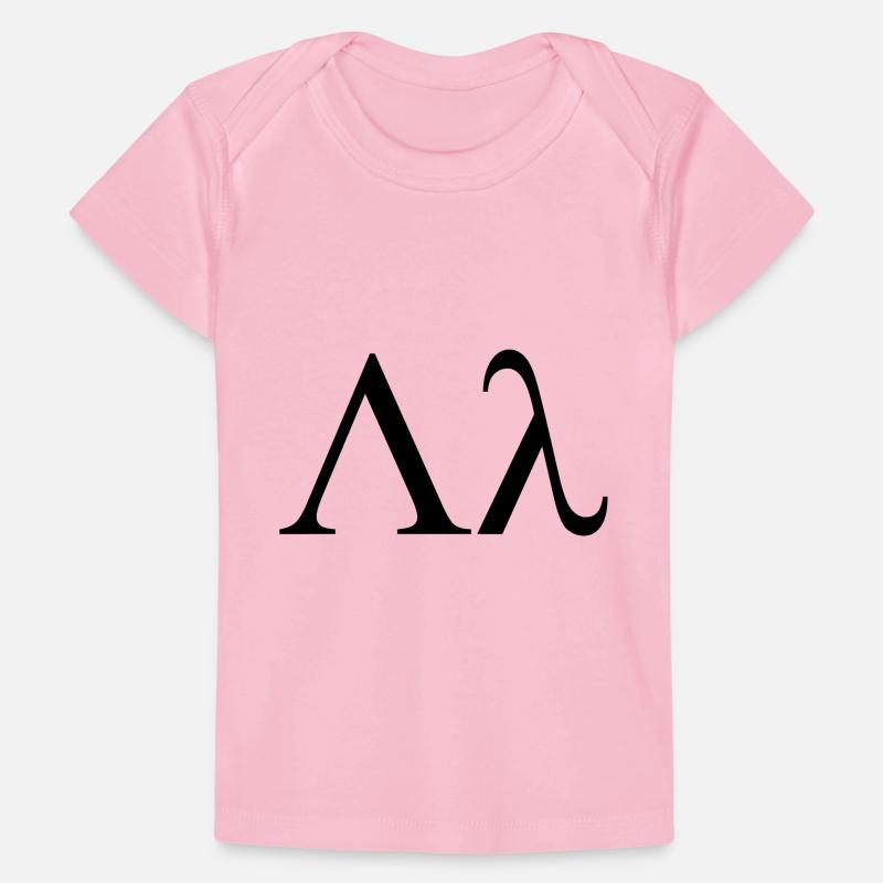 lambda lettera greca utilizzata da case di T-shirt Premium neonato bio