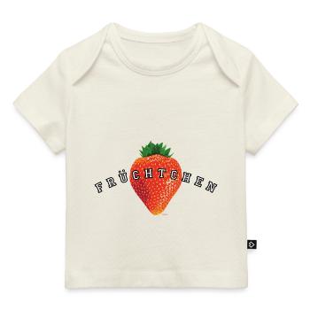 Früchtchen Erdbeere - helle Shirts - Baby Premium Organic T-Shirt - Hellrosa - Vorne