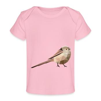 Long-tailed, Aegithalos caudatus - Baby Premium Organic T-shirt - light pink - Front