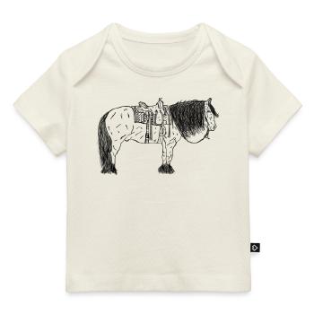 Horse - Baby Premium Organic T-shirt - light pink - Front