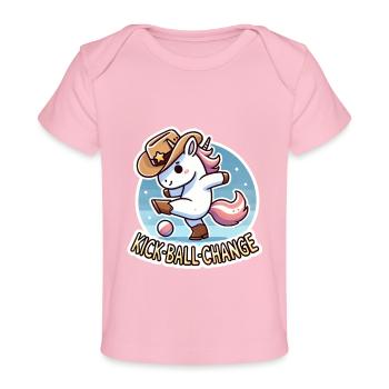 Linedance Einhorn Country - Baby Premium Organic T-Shirt - Hellrosa - Vorne