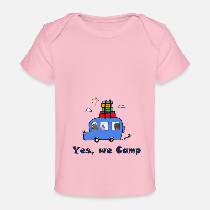 Campeur... - T-shirt Premium bébé bio - rose clair