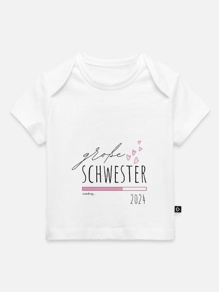 Große Schwester 2024 - Baby Premium Organic T-Shirt - Hellrosa