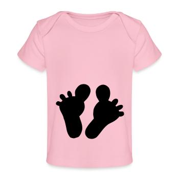 Big toe feet! - Baby Premium Organic T-shirt - light pink - Front