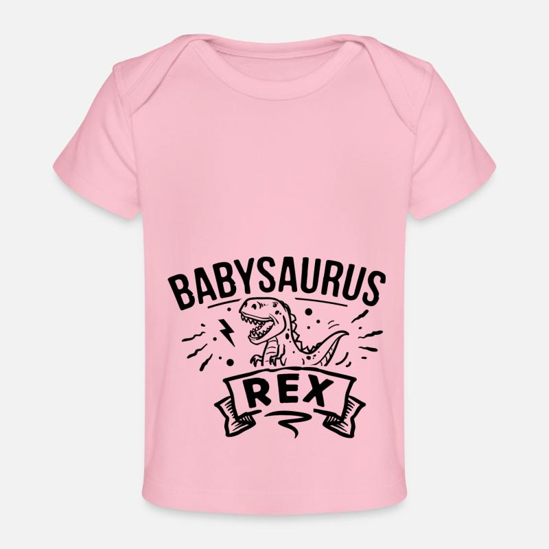 Bébé saurus - T-shirt Premium bébé bio - rose clair