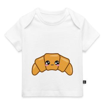 Croissant Doux Kawaii - T-shirt Premium bébé bio - rose clair - Devant
