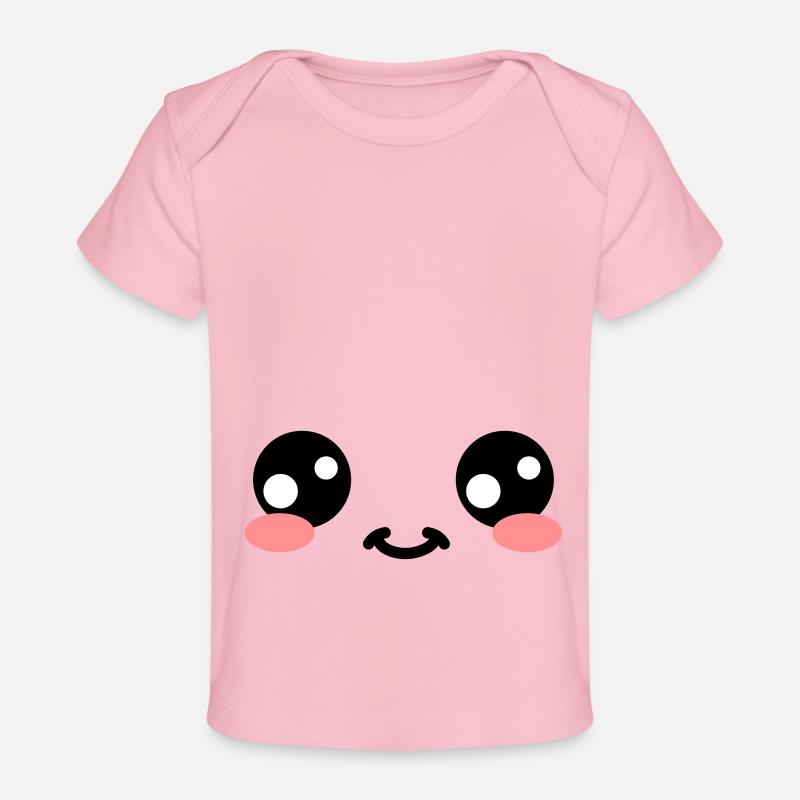 Yeux Doux Kawaii - T-shirt Premium bébé bio - rose clair