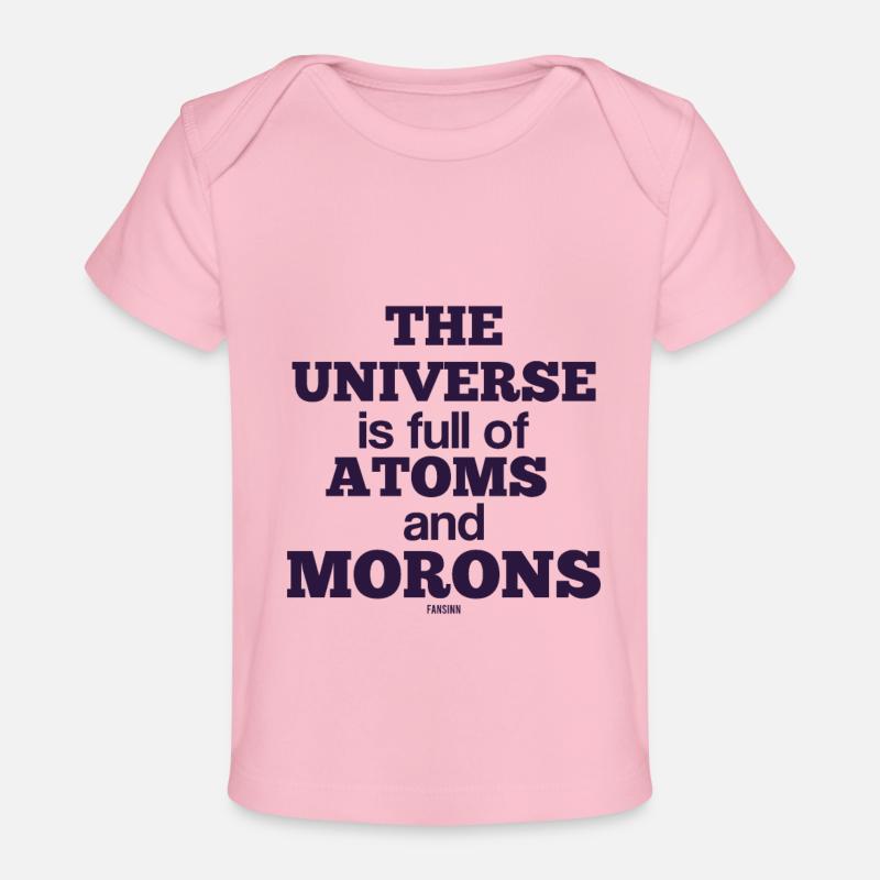 Idiot idiot atom science - Baby Premium Organic T-shirt - light pink