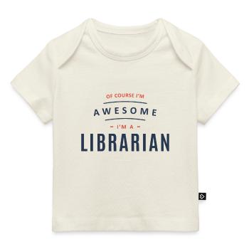 Bibliothécaire Profession Emploi Travailleur d’anniversaire - T-shirt Premium bébé bio - rose clair - Devant