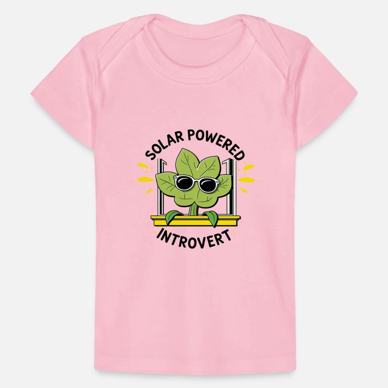 Solar Powered Introvert – Plant Joke Baby Premium Organic T-shirt