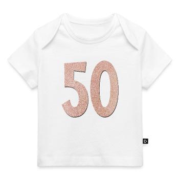 50th Birthday - Fifty - Baby Premium Organic T-shirt - light pink - Front