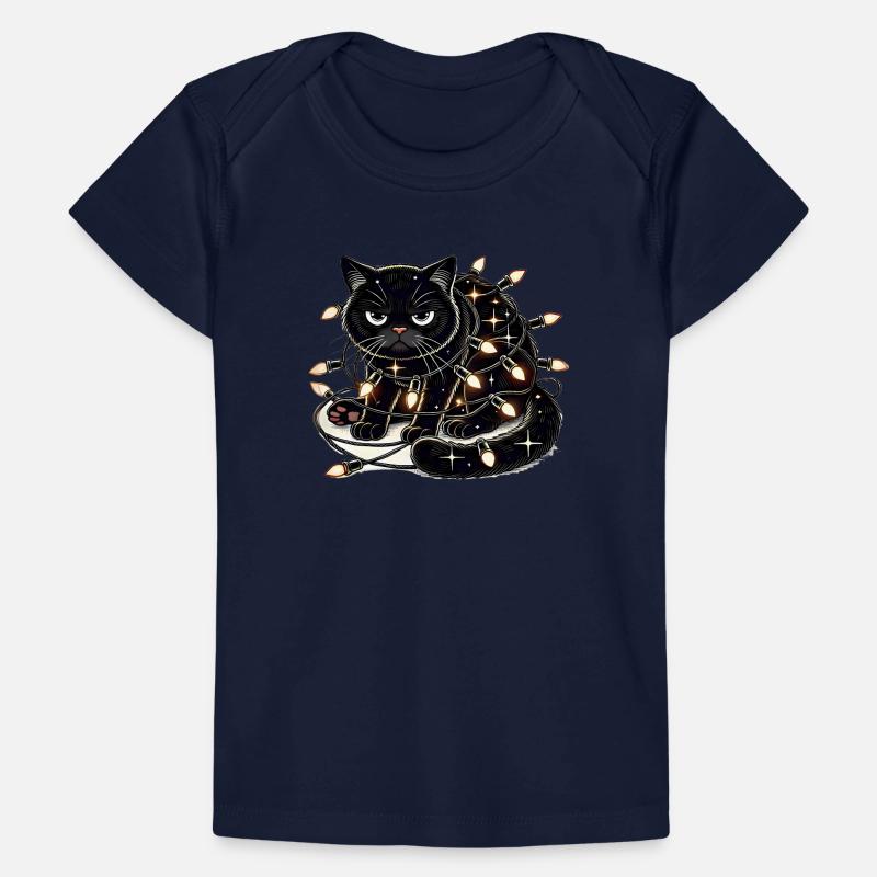 Grumpy Christmas Cat. Miau aber bitte ohne Lametta Baby Premium Organic T-Shirt
