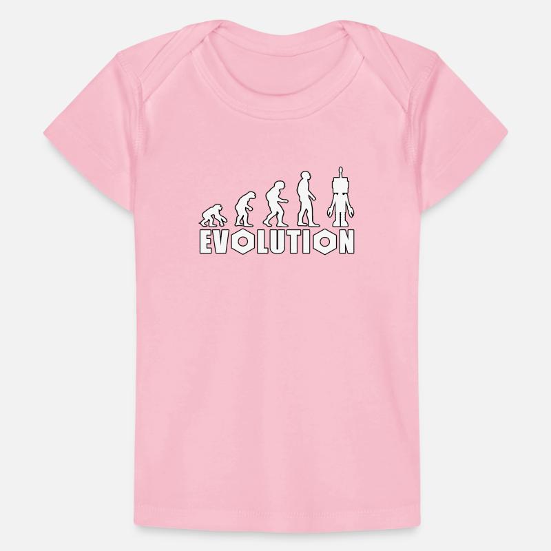 Evolution mit Roboterfigur Design Baby Premium Organic T-Shirt