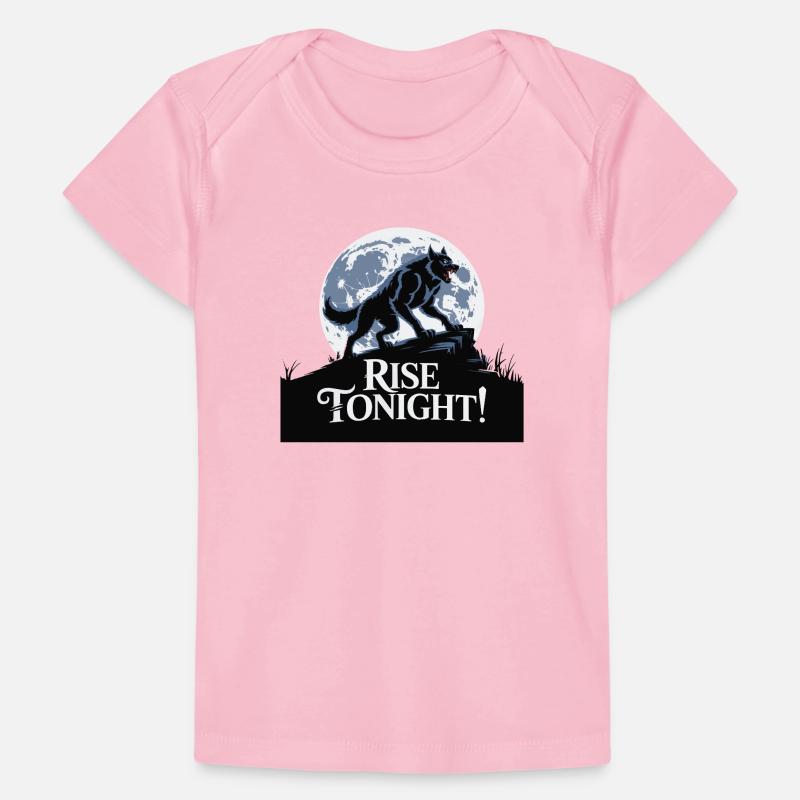 Lone Wolf Rise Tonight Moon Graphic Baby Premium Organic T-shirt
