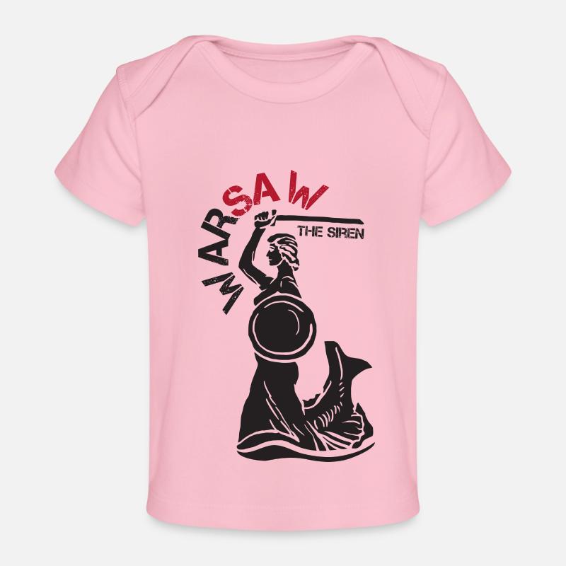 Sirène de Varsovie - T-shirt Premium bébé bio - rose clair