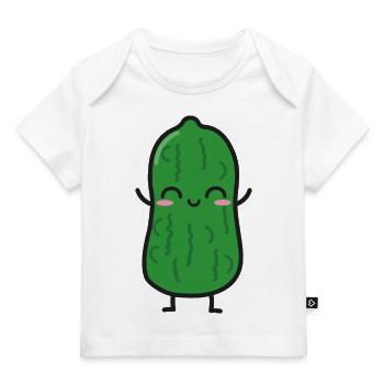 Saure Gurke Lustig Kawaii - Baby Premium Organic T-Shirt - Hellrosa - Vorne
