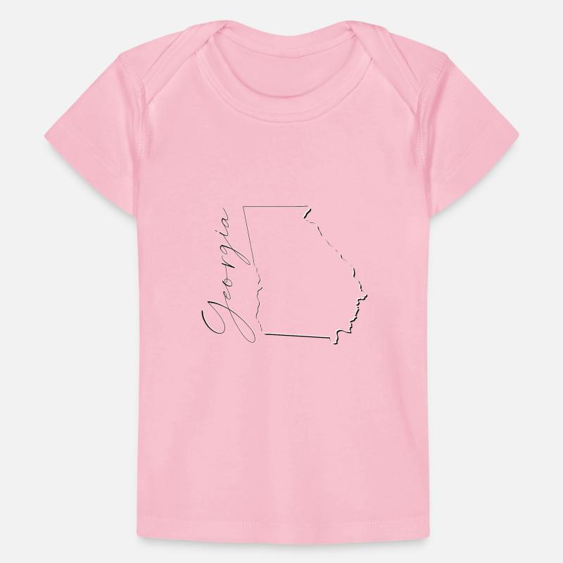 Georgia (USA) | Map | Shadow Script Baby Premium Organic T-shirt