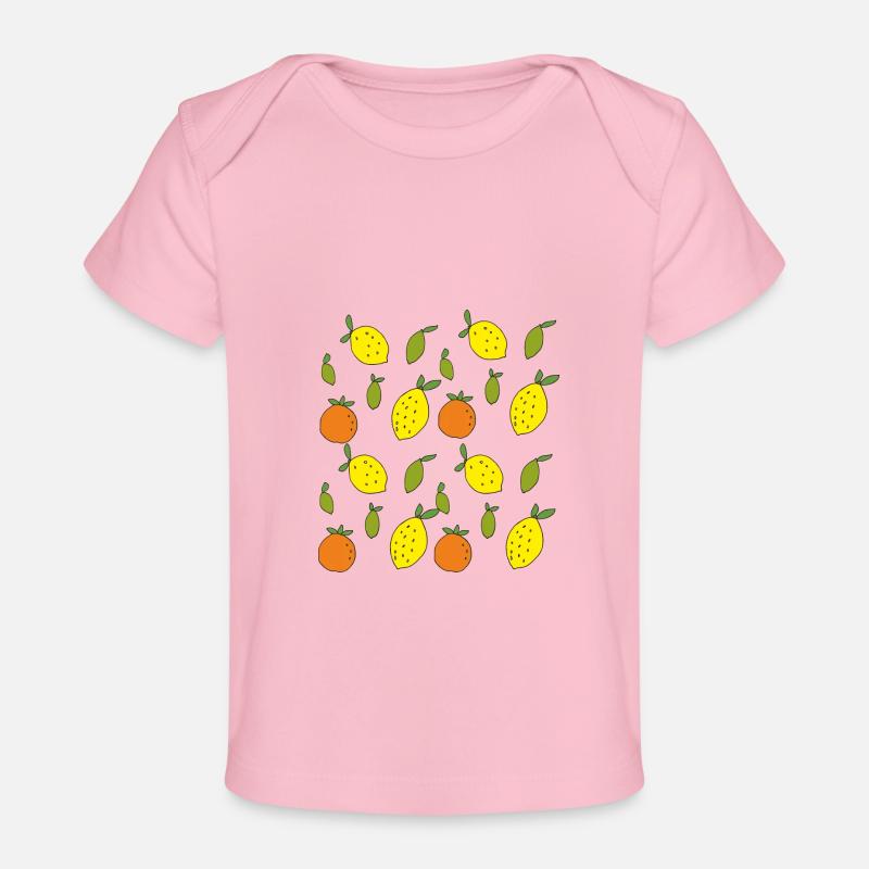 Oranges, citrons, citrons verts - T-shirt Premium bébé bio - rose clair