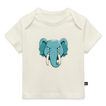 Elefant - Baby Premium Organic T-Shirt - Hellrosa - Vorne
