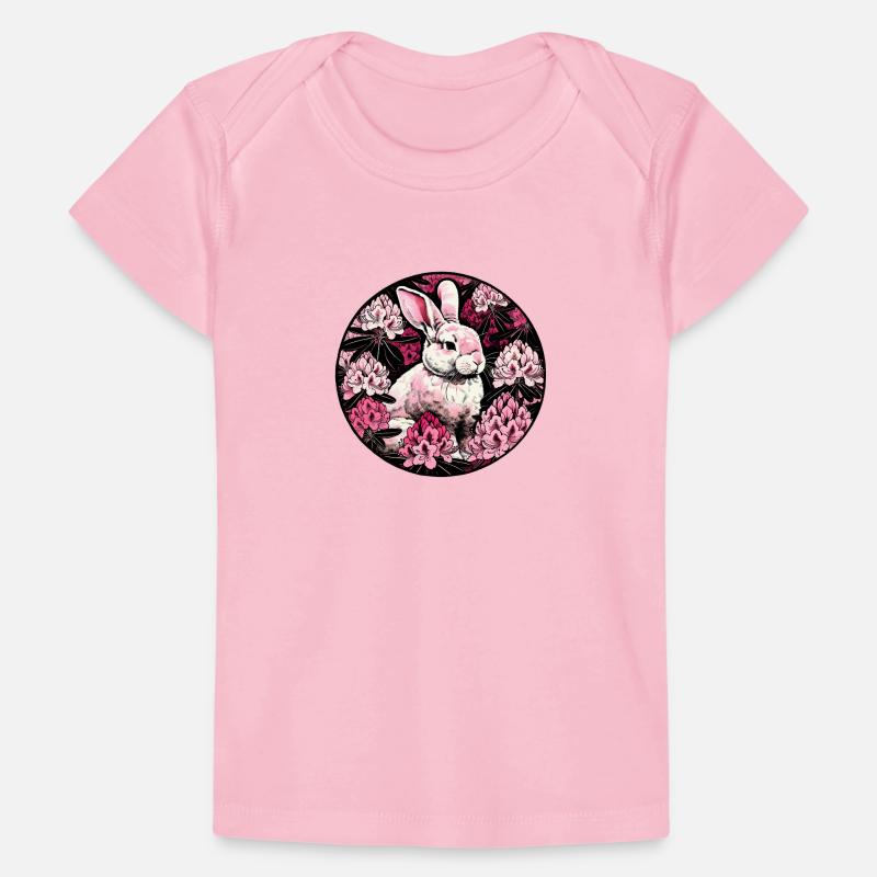 Bunny Rabbit Pinks Baby Premium Organic T-shirt