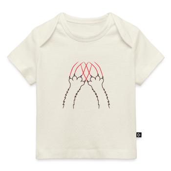 Cats, Claws, Paws, Paws, Claws, Scratches, Stripes - Baby Premium Organic T-shirt - light pink - Front
