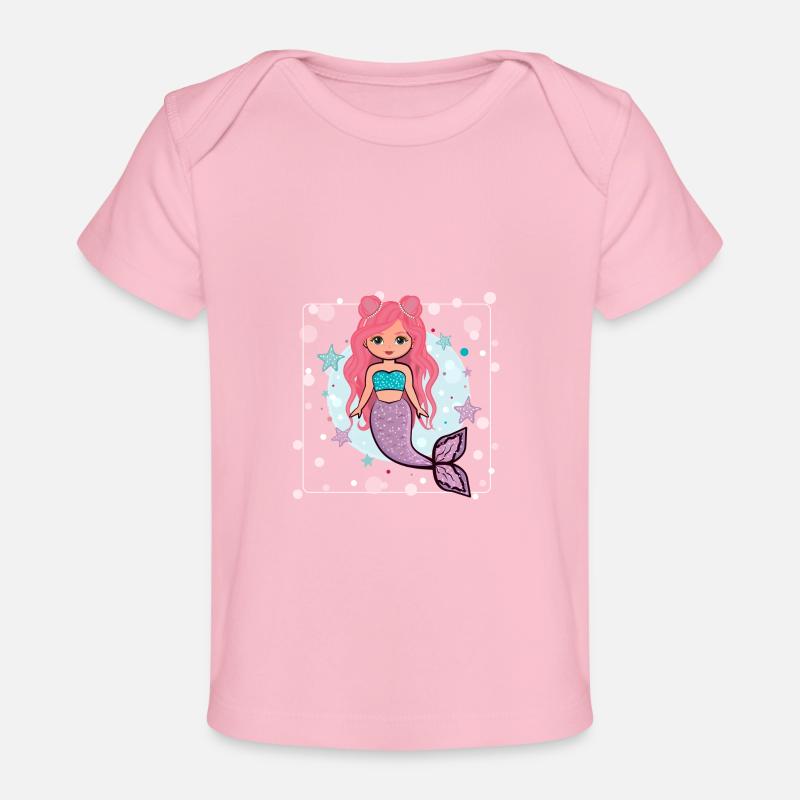 Sirène - T-shirt Premium bébé bio - rose clair