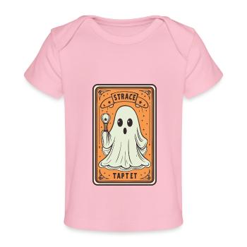 Tarot Karte Geist mit Stock - Baby Premium Organic T-Shirt - Hellrosa - Vorne