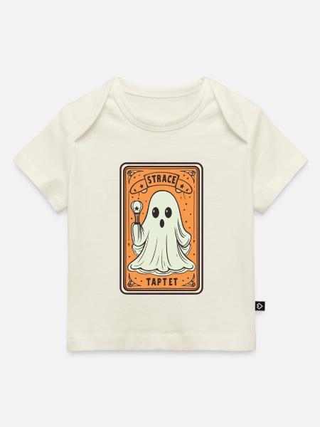 Carte de Tarot Fantôme avec Bâton - T-shirt Premium bébé bio - rose clair