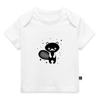 Bieber - Zootier Tierfreund - Baby Premium Organic T-Shirt - Hellrosa - Vorne