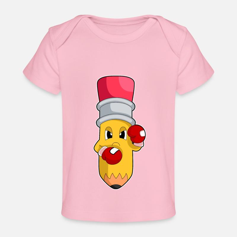 Crayon Boxer Gants de boxe Boxe - T-shirt Premium bébé bio - rose clair