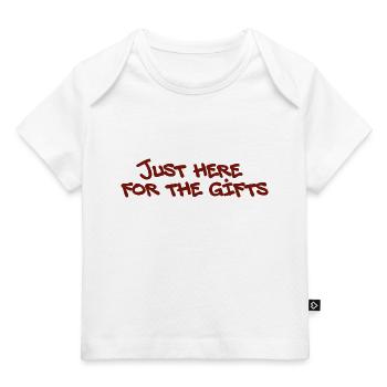 here for gifts | Hoodie - Baby Premium Organic T-shirt - light pink - Front