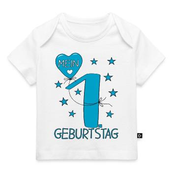Geburtstag 1 Mein erster Geburtstag - Baby Premium Organic T-Shirt - Hellrosa - Vorne