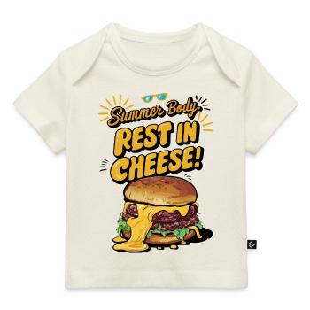 Summer Body : Repos dans le fromage Drôle de dicton d’été - T-shirt Premium bébé bio - rose clair - Devant