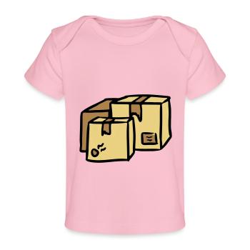 Colis Livraison livraison packages paquets Post - T-shirt Premium bébé bio - rose clair - Devant