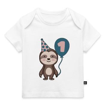 Erster Geburtstag - Baby Premium Organic T-Shirt - Hellrosa - Vorne