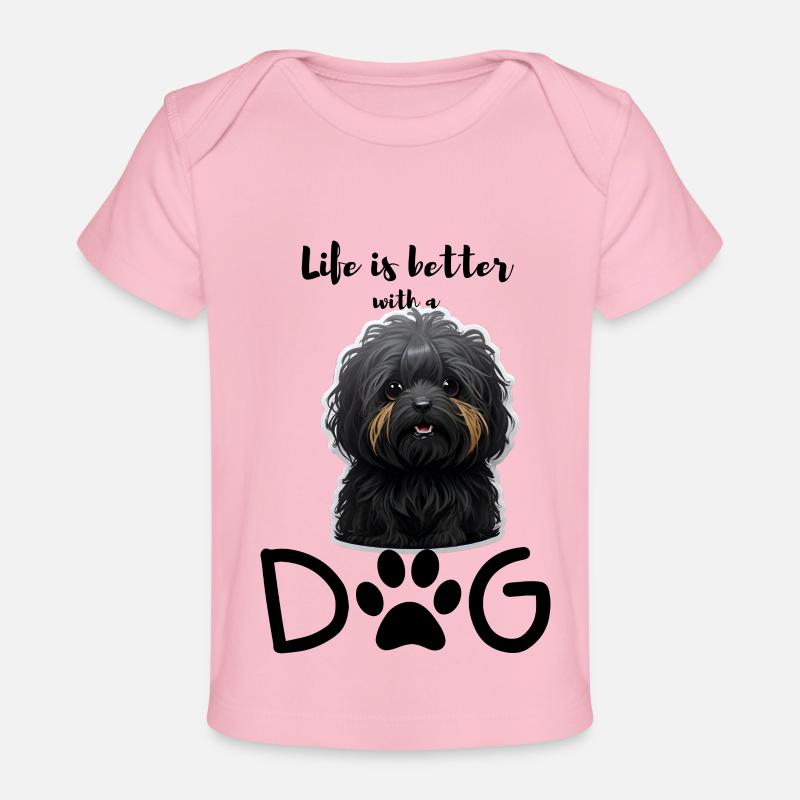 Joie de vivre avec un Havapoo - T-shirt Premium bébé bio - rose clair