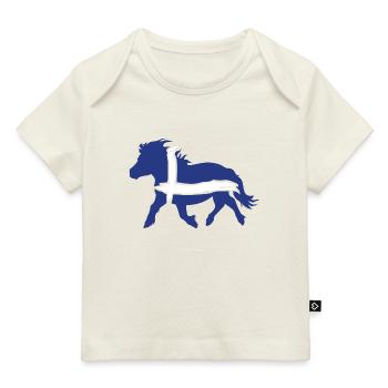 Shetty Power Flaggendesign - Baby Premium Organic T-Shirt - Hellrosa - Vorne